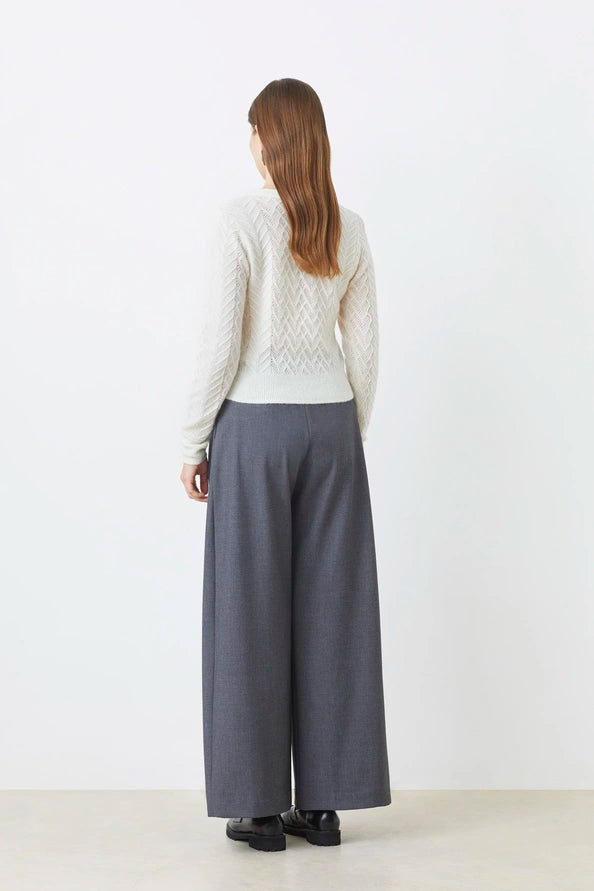 Jason wide leg belted trousers