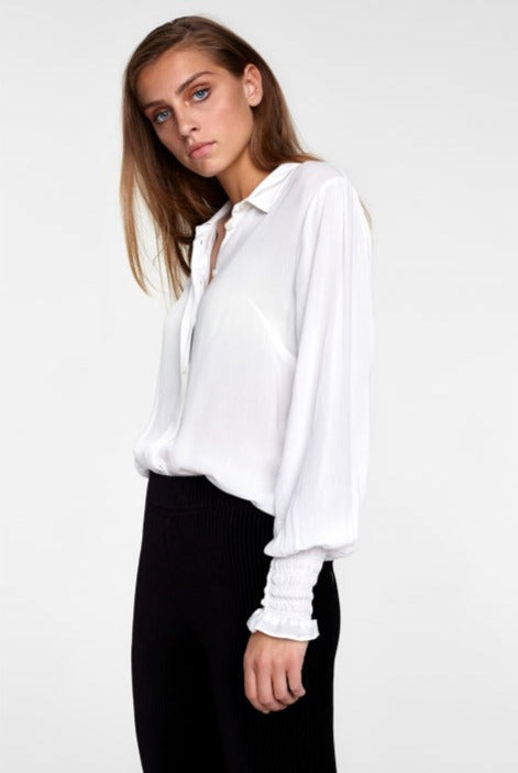 Viscose blouse - soft white