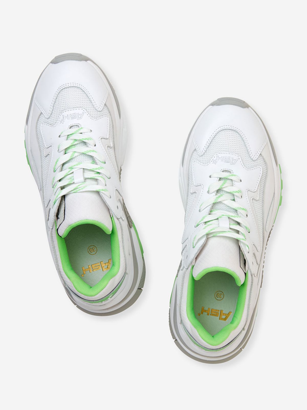 Ash sneakers white/neon green