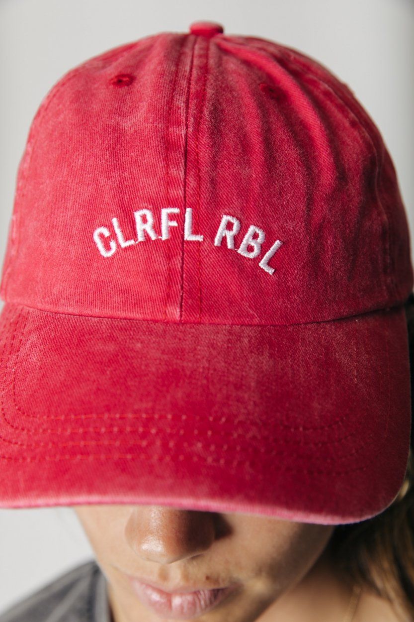 CR Fyra washed baseball cap - red