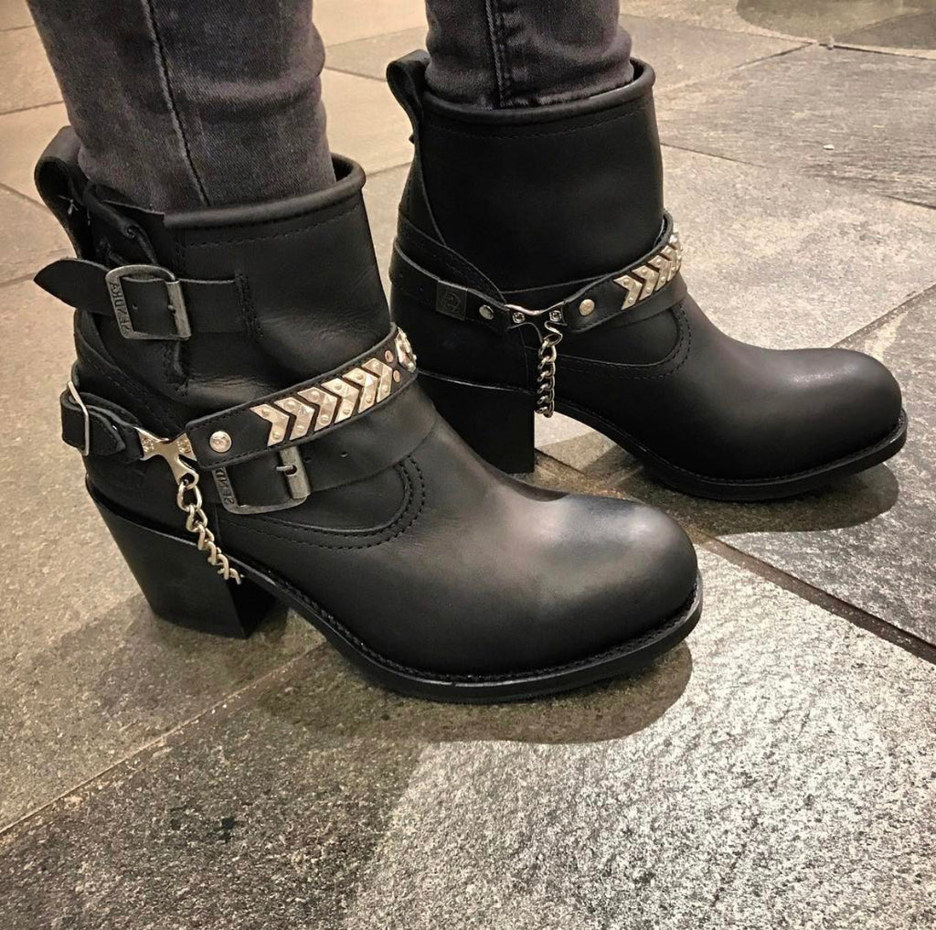 Sendra boots skoll - black