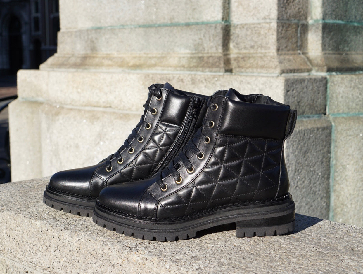 Stokton Quilted Boots - black