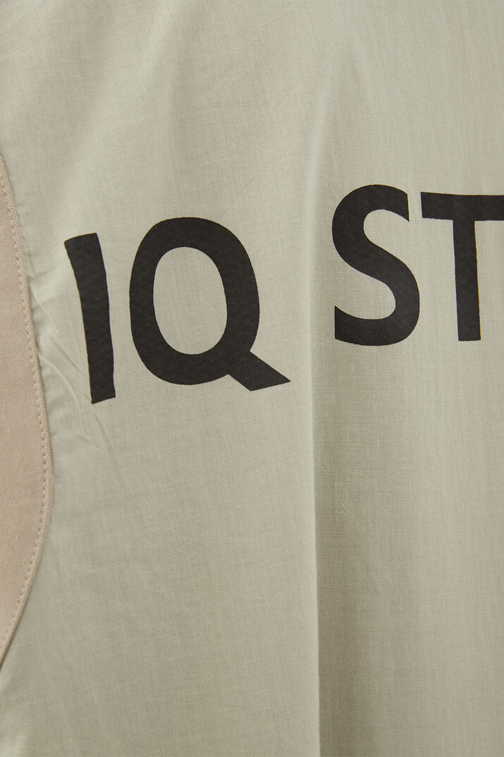 IQ Studio Barilla sleeveless trench coat - almond