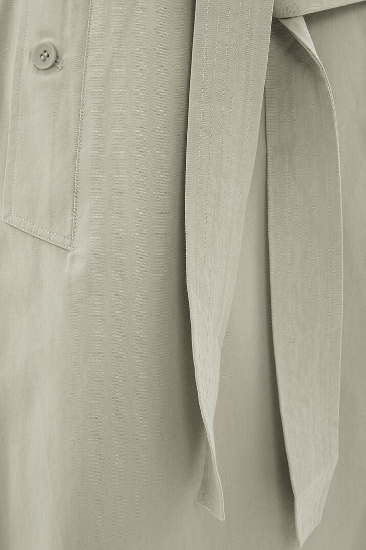 IQ Studio Barilla sleeveless trench coat - almond
