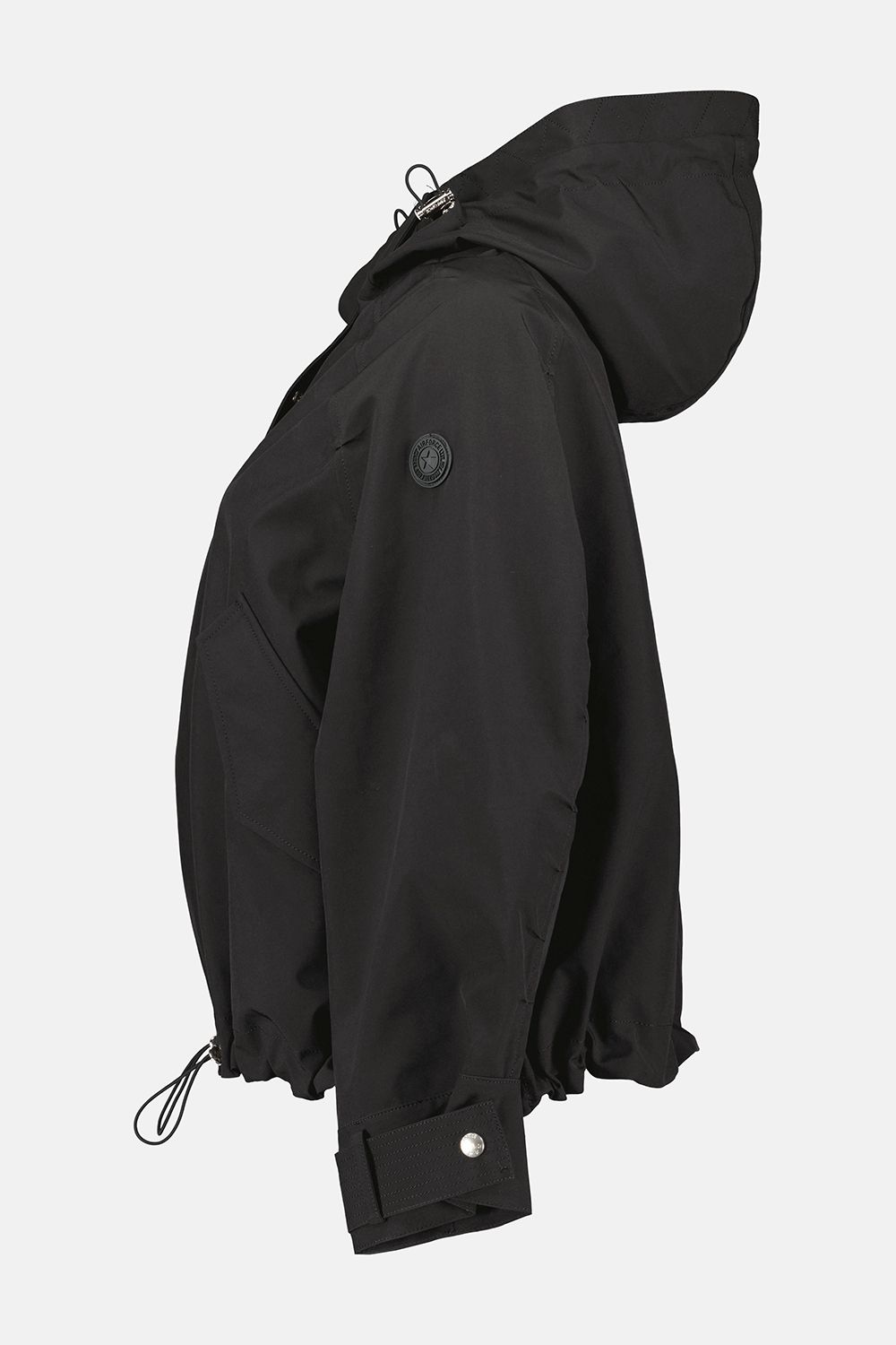 Soft shell oversized jacket - black