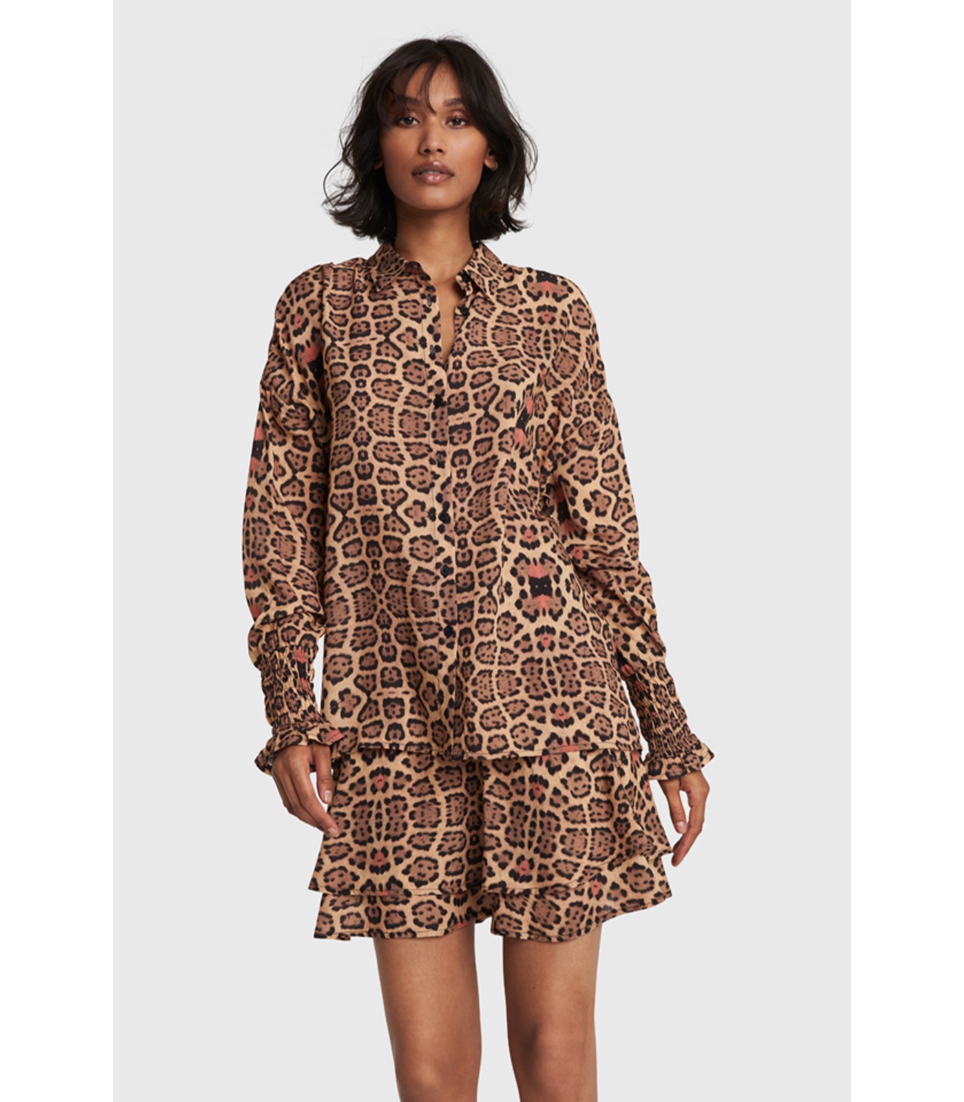 Viscose blouse - leopard