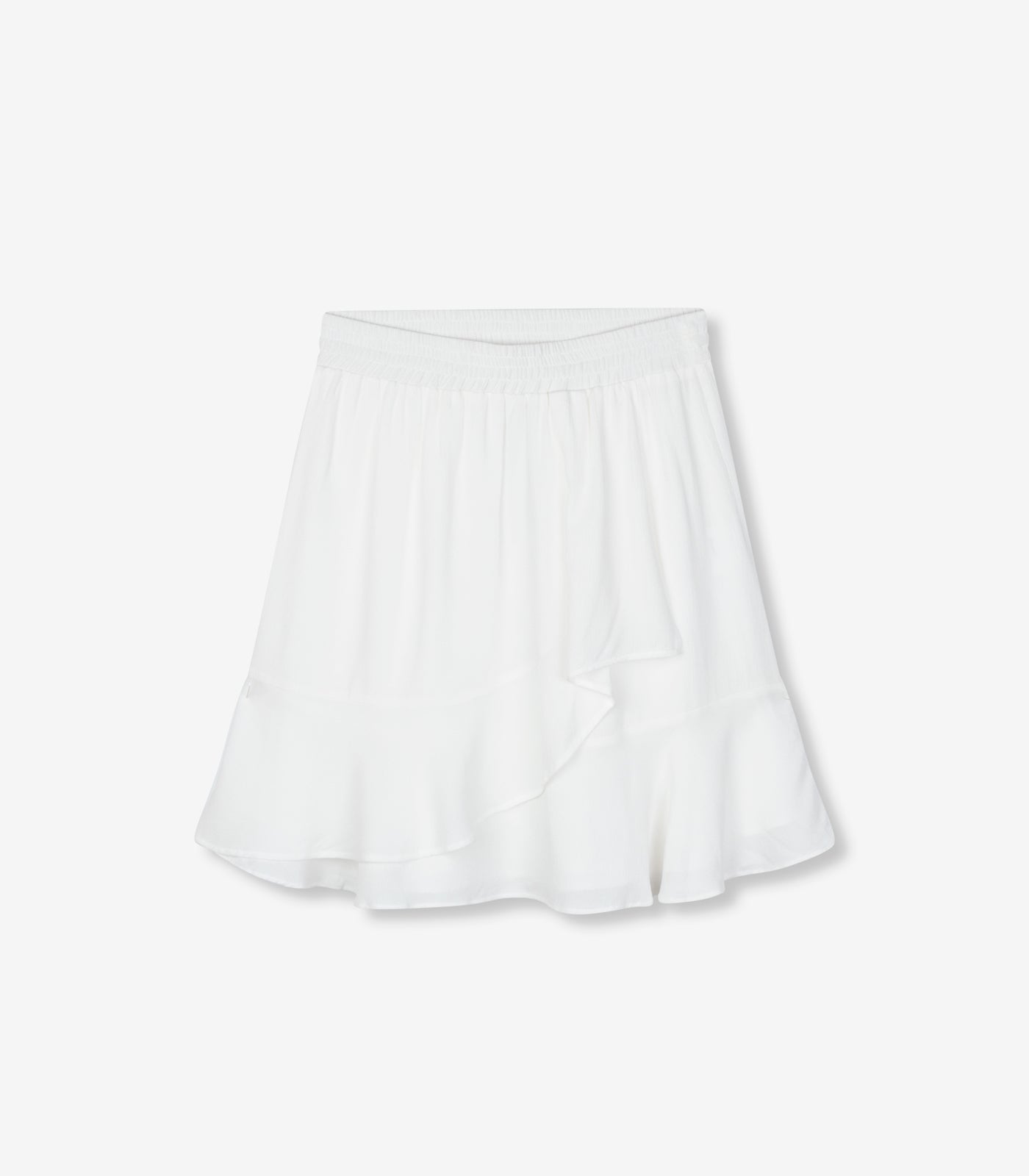 Soft white mini skirt