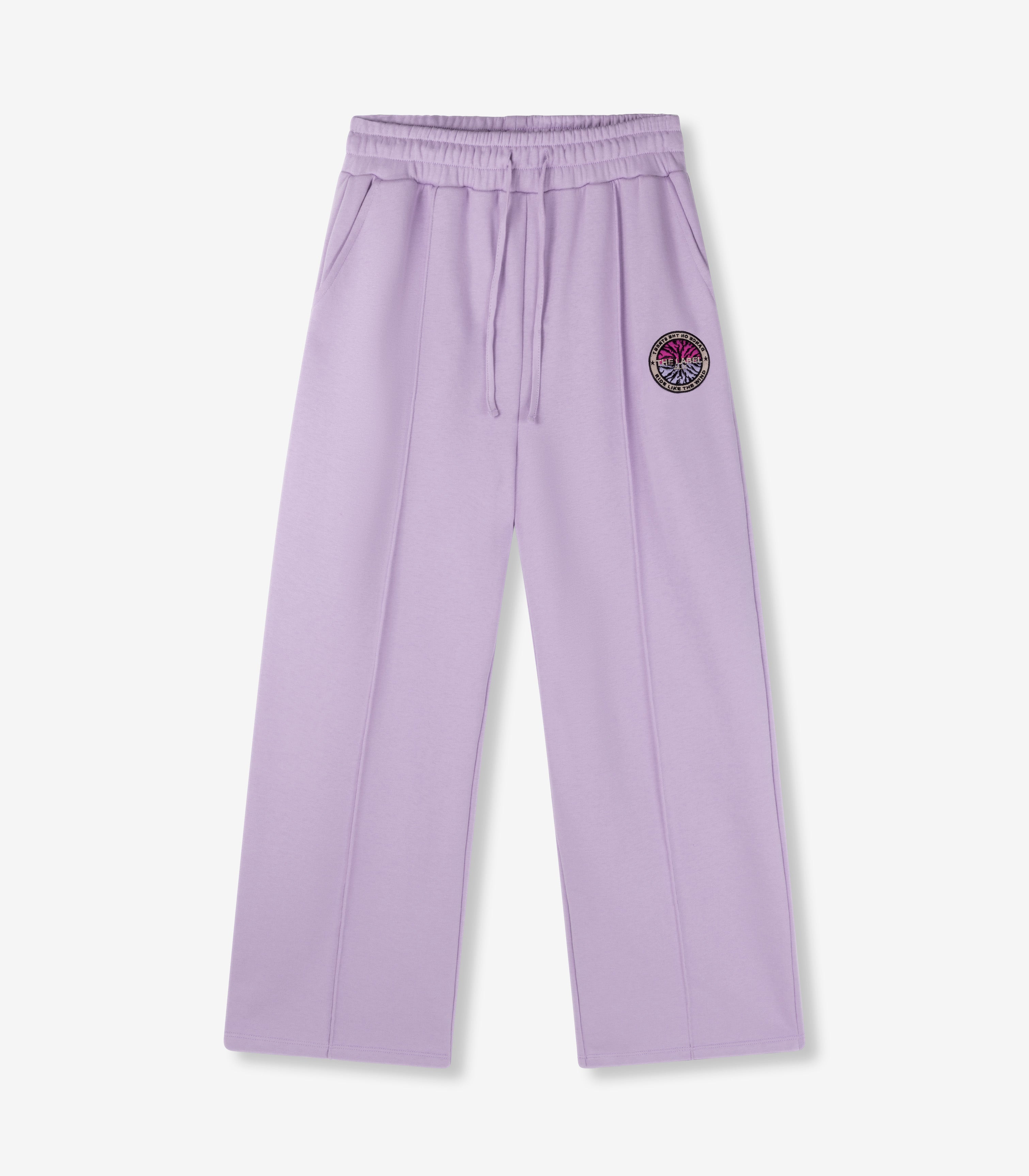 Wide leg sweat pants - lilac