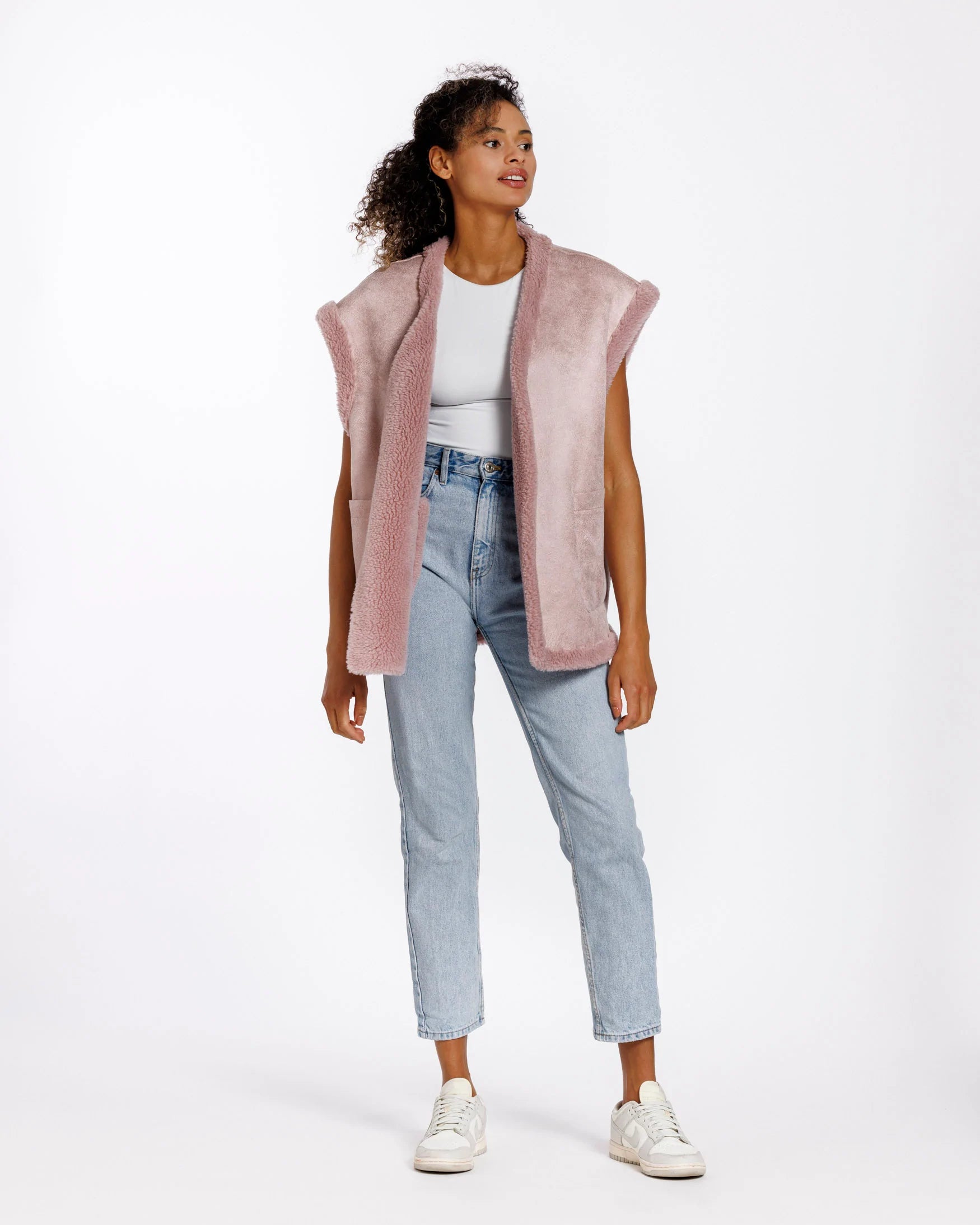 Tara reversible waistcoat - pink