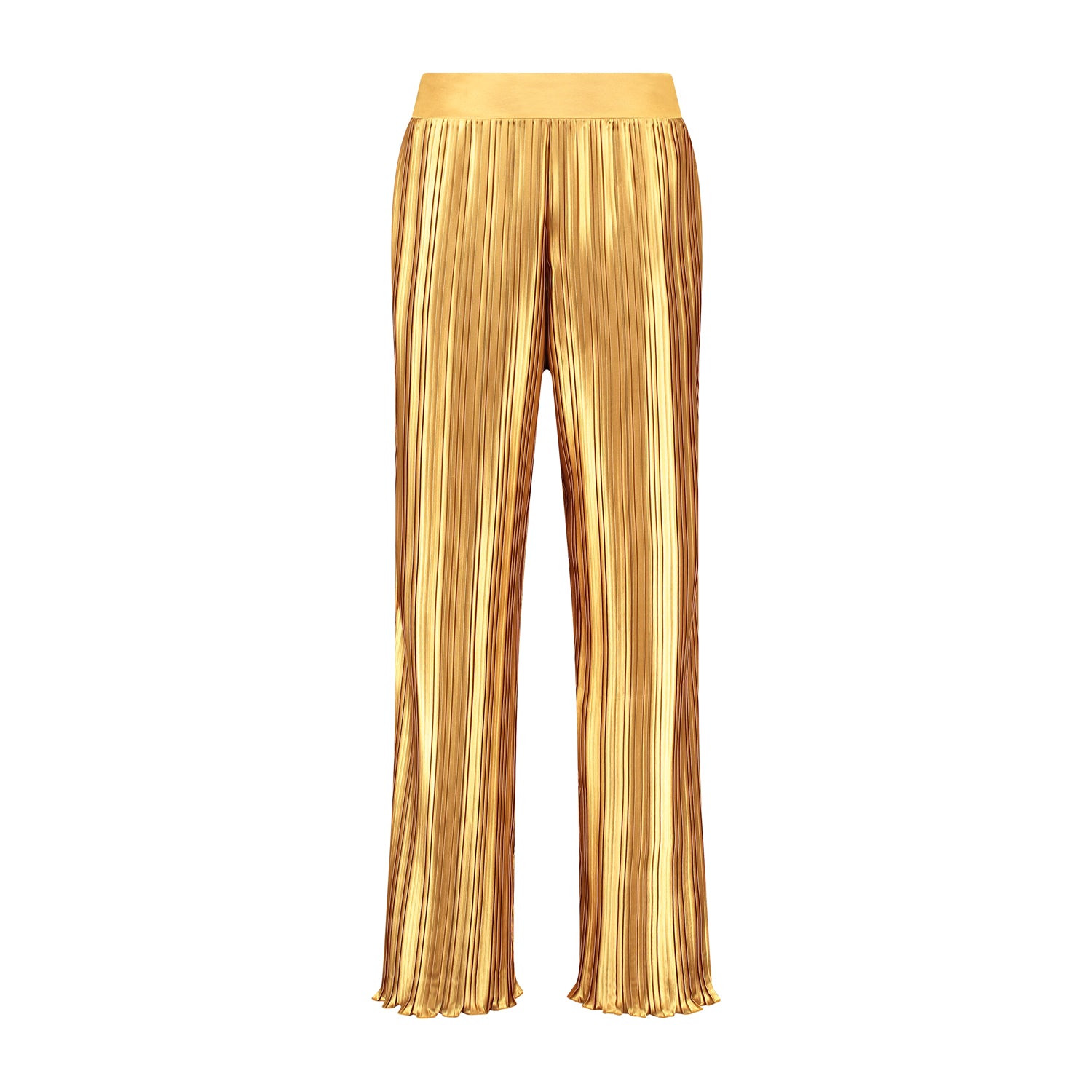Abby plisse pants - gold