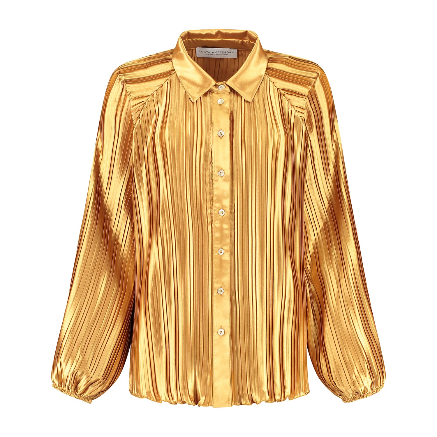 Misty pleated blouse - gold