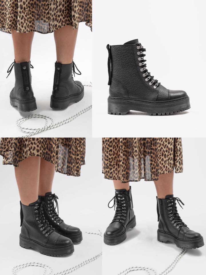 Bronx Rifka Chunky boots - black