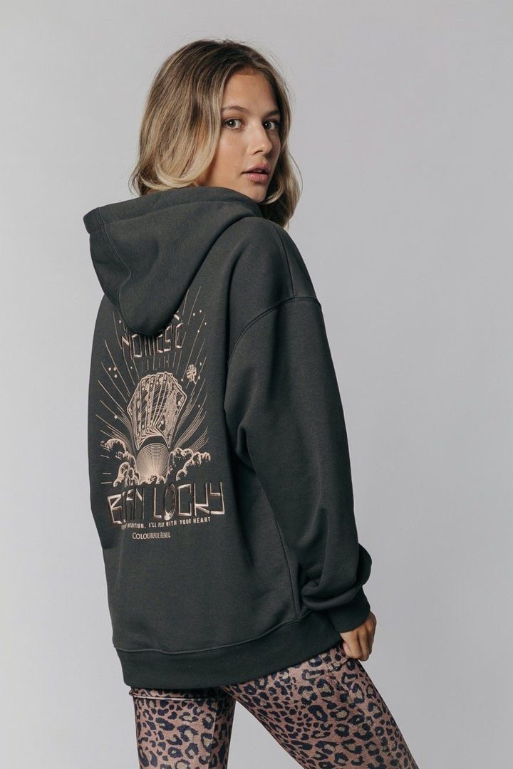 Born Lucky hoodie | anthracite