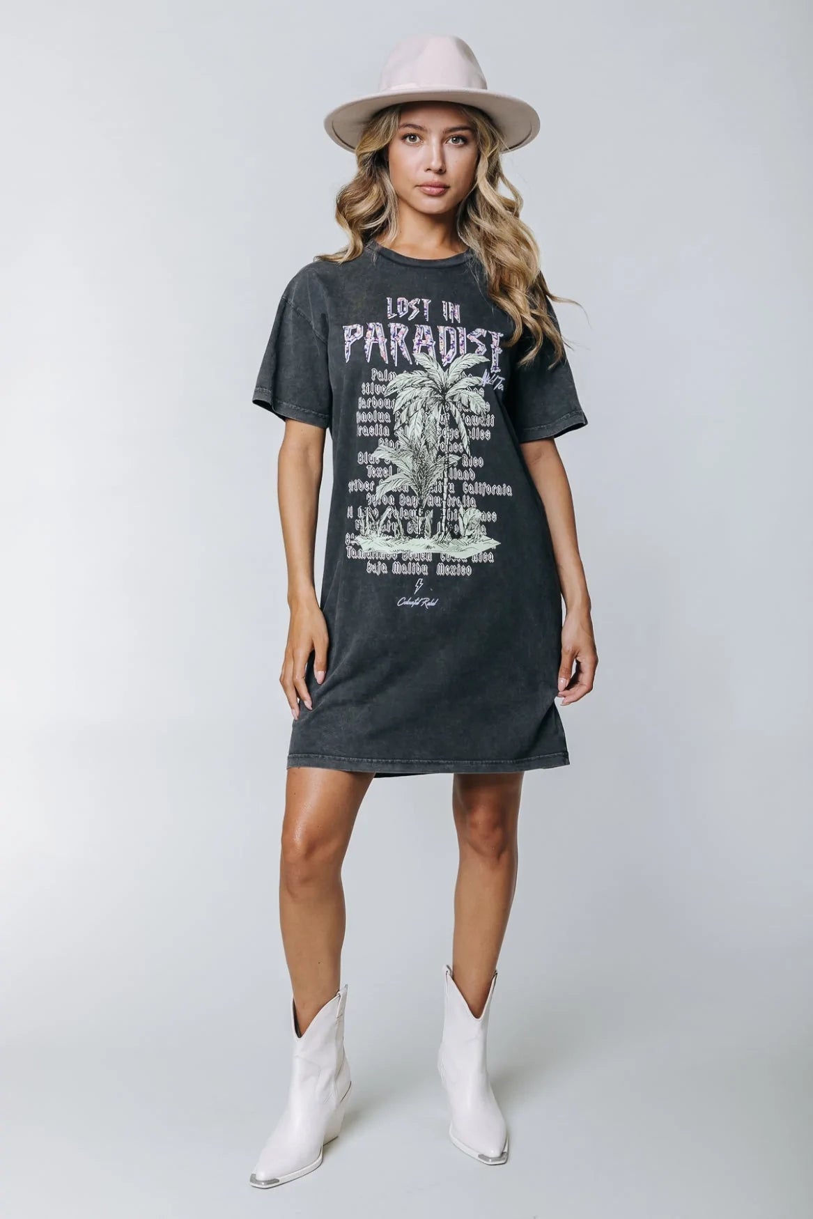 Lost in Paradise tee dress