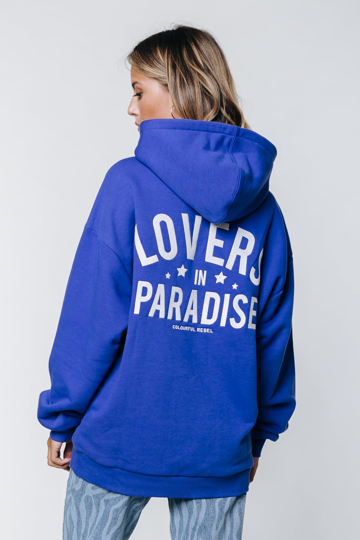 Lovers in Paradise hoodie - blue