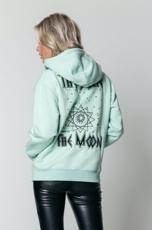 The Sun Embro hoodie - mint
