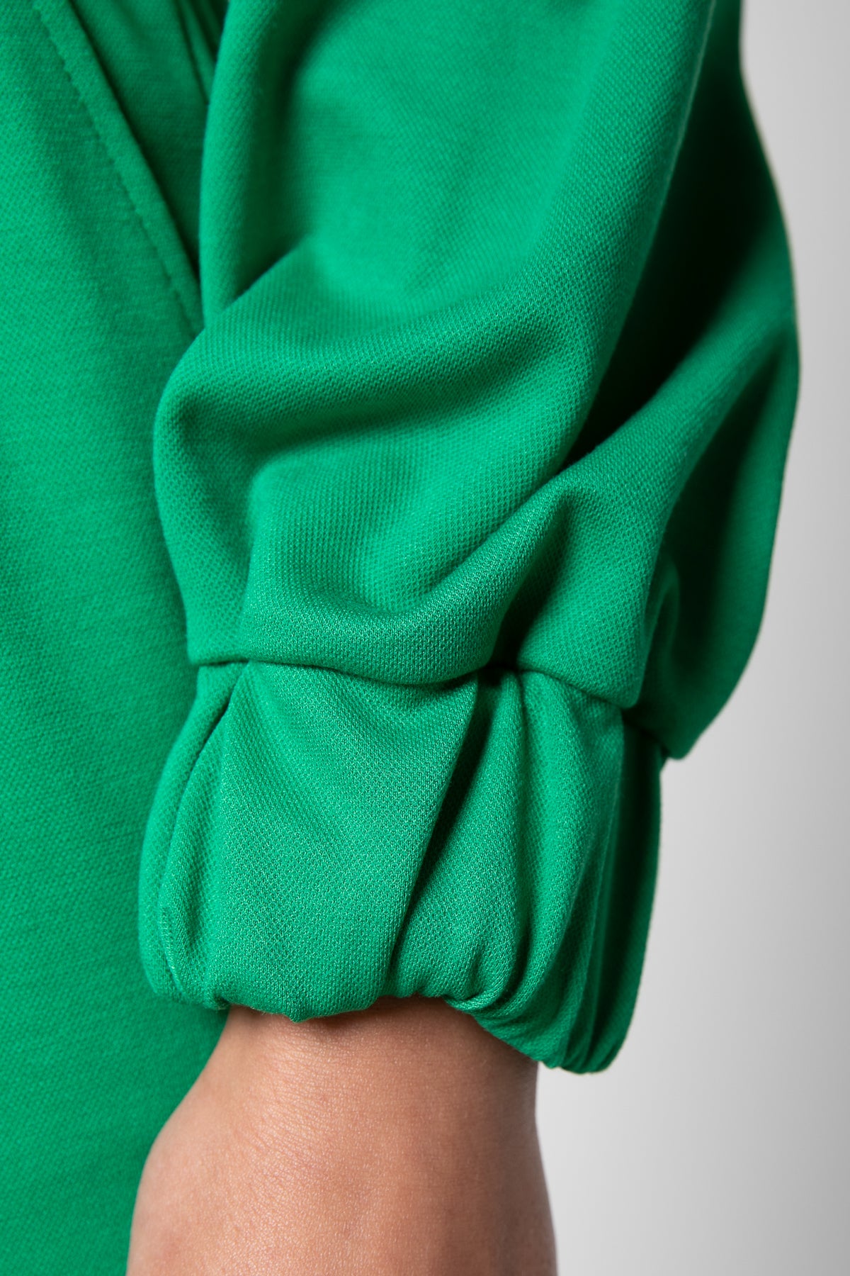 Litzy zipper sweater - green