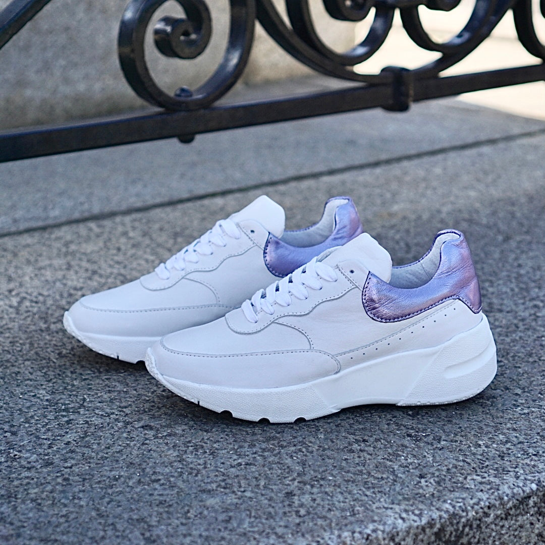 Sneaker runner - white/lavendel