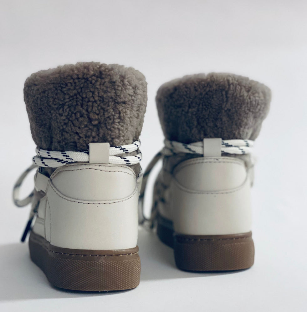 Est Mouton boots - off white/taupe