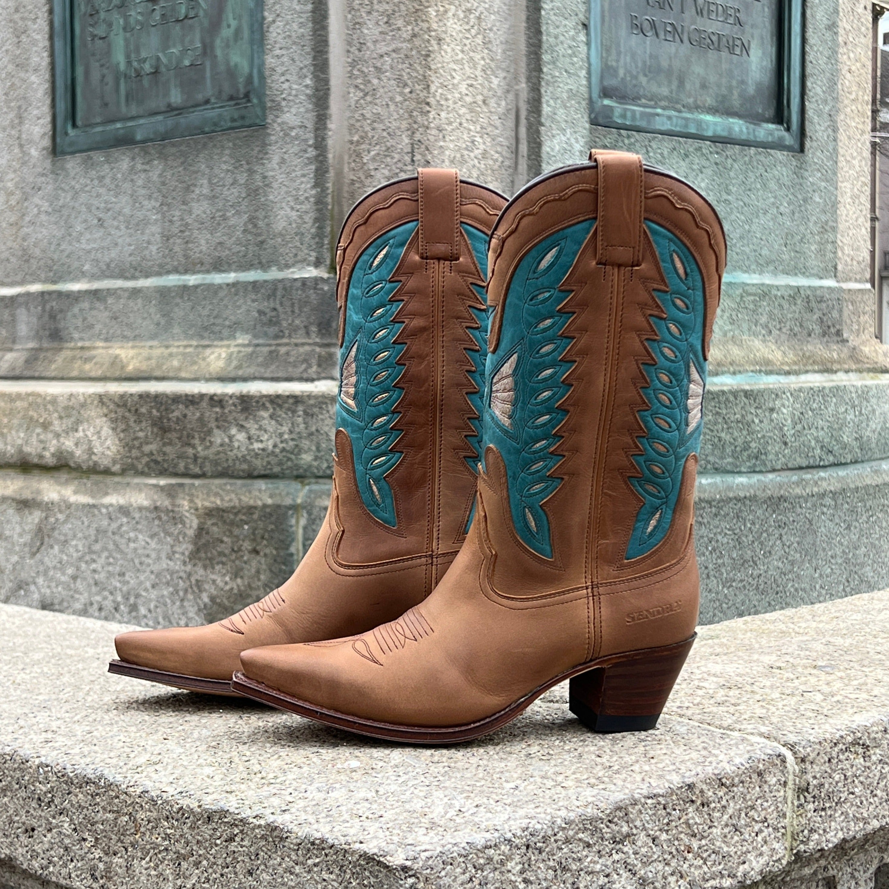 Sendra boots Judy - brown/turquoise
