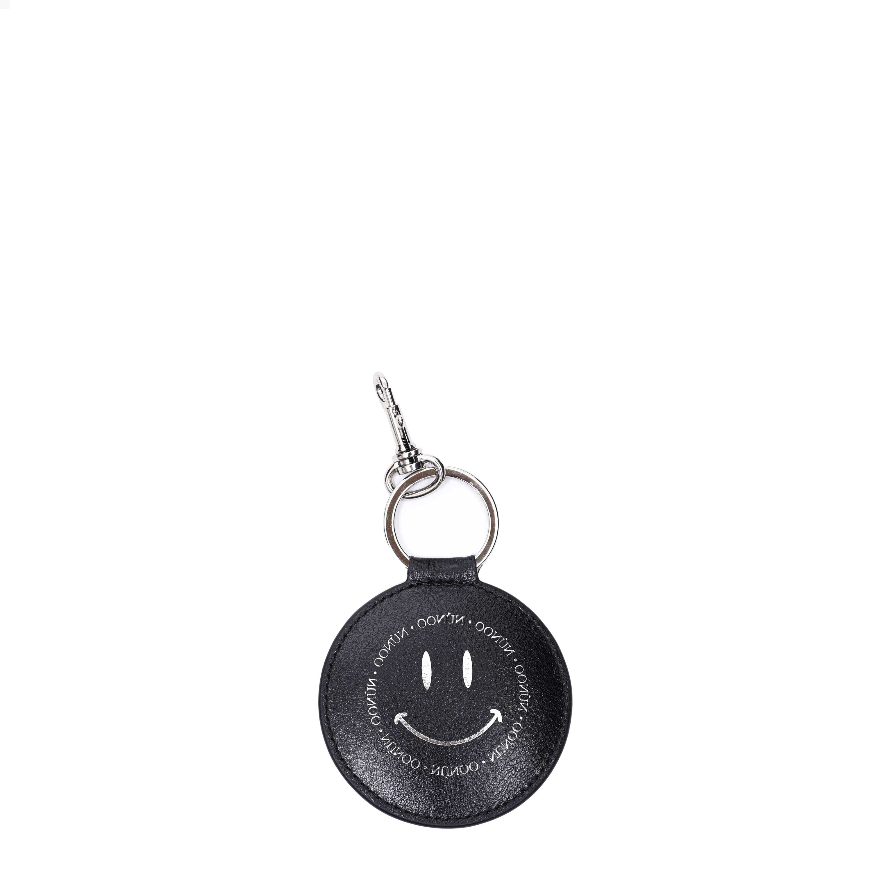 Smiley key ring city - black