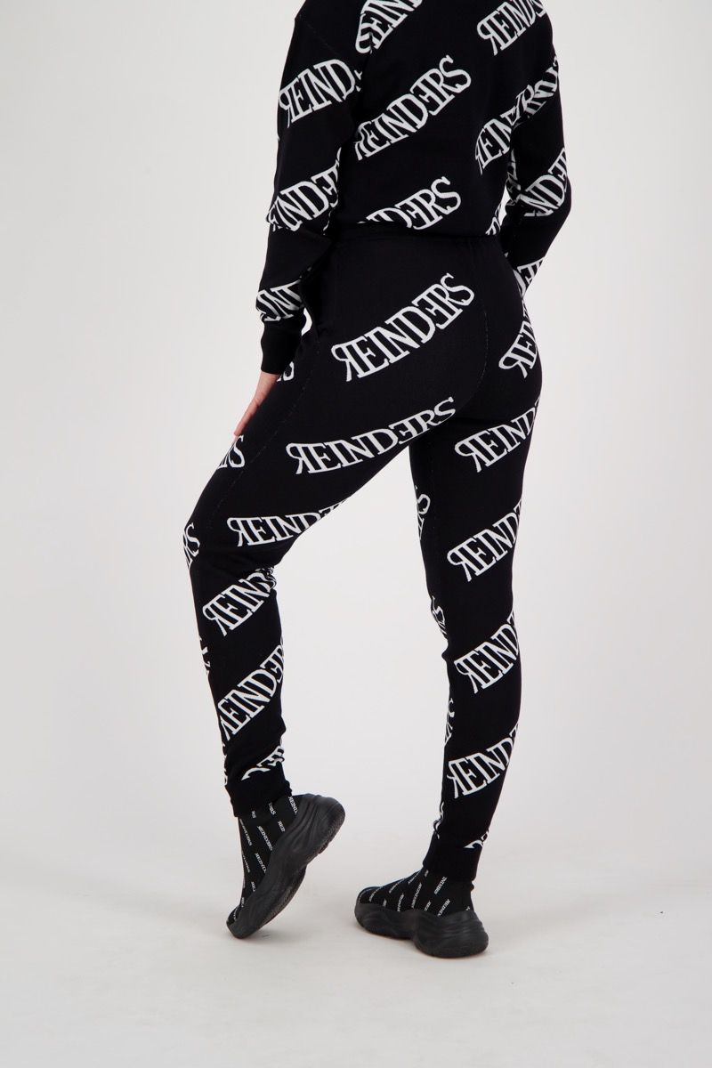 Pants Wording All Over - black