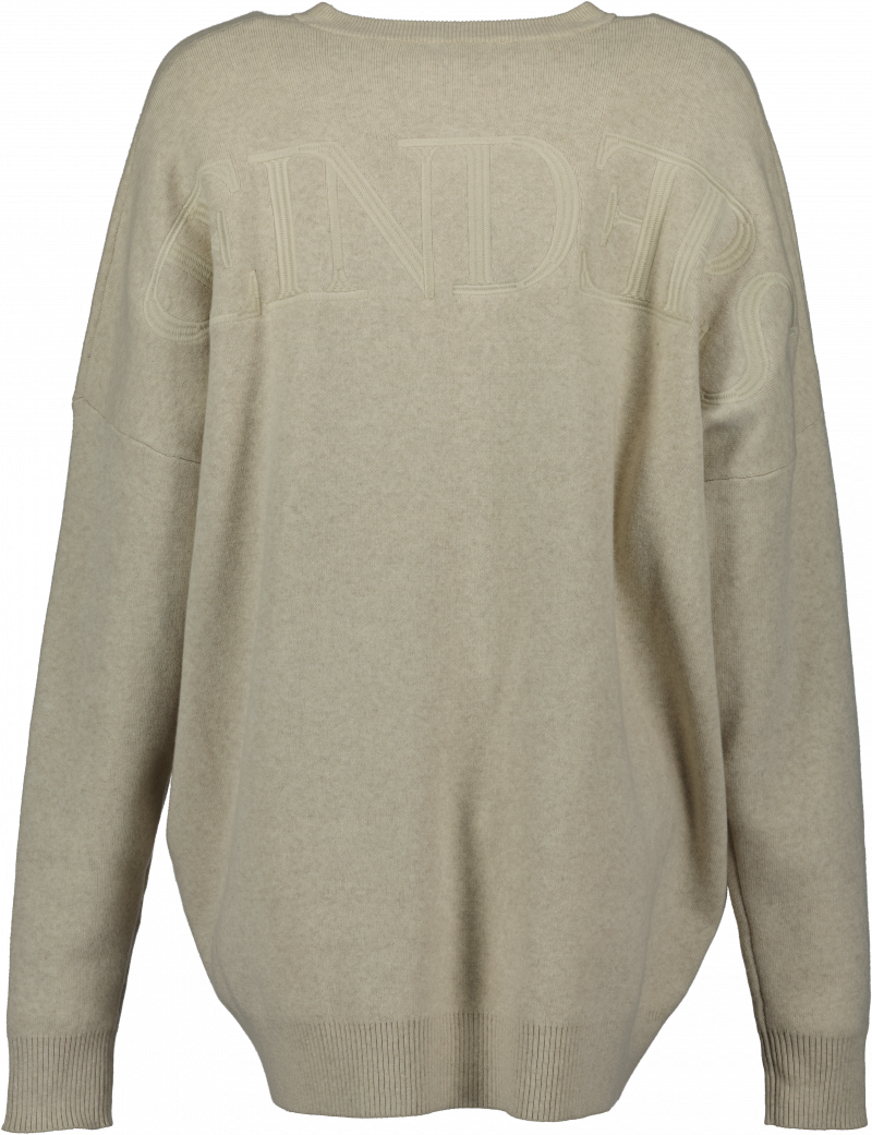 Sweater back embroidery - creme