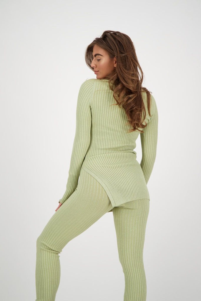 Twinset Sweater Lurex - sage green