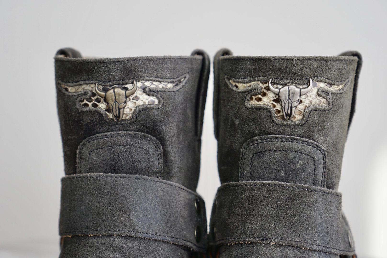 Pete boots skull - antra