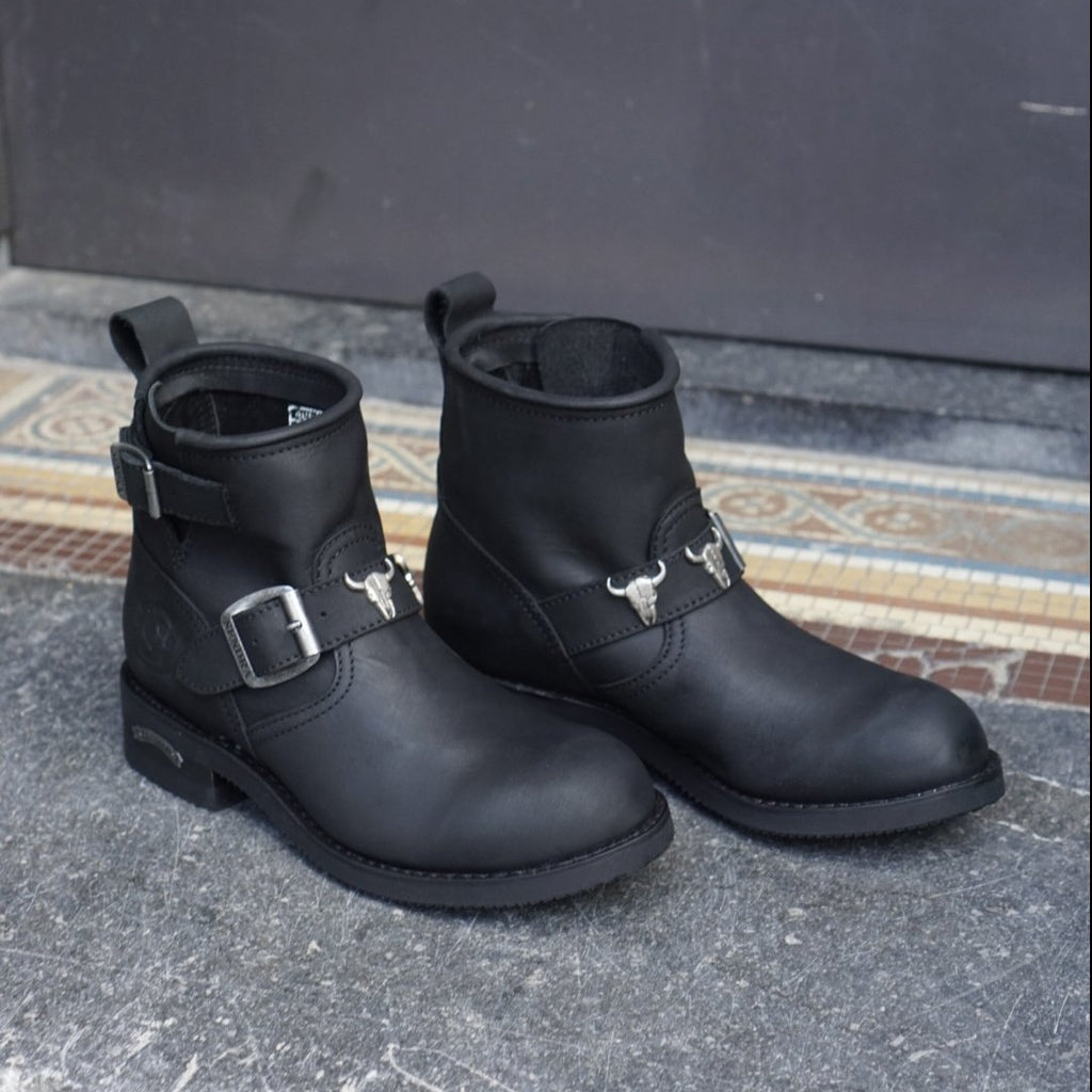 Sendra Double Skull boots - black