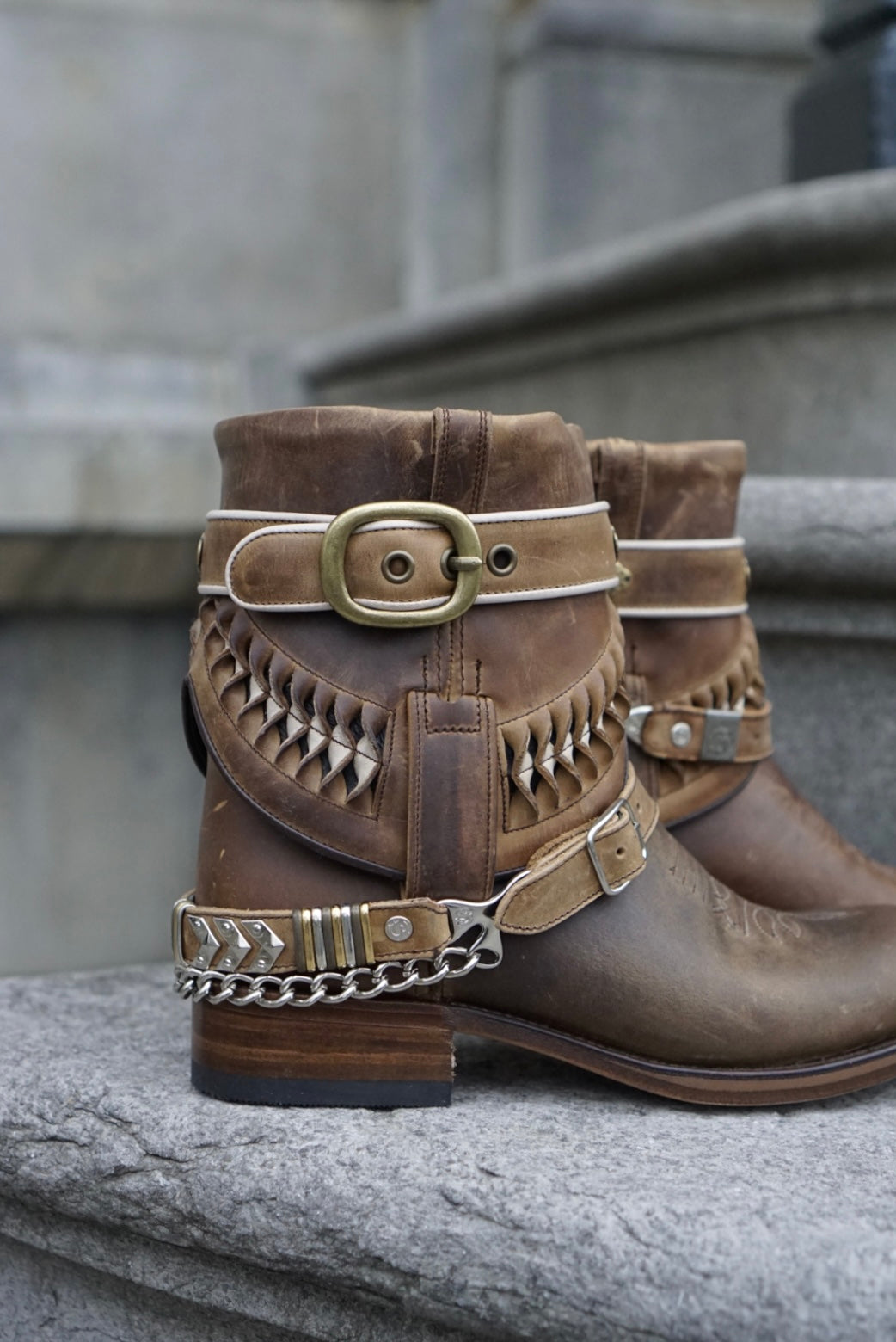 Chiquita Braided boots - tang