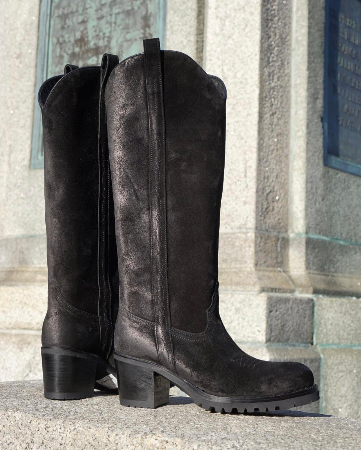 Deplus boots high serraje - black