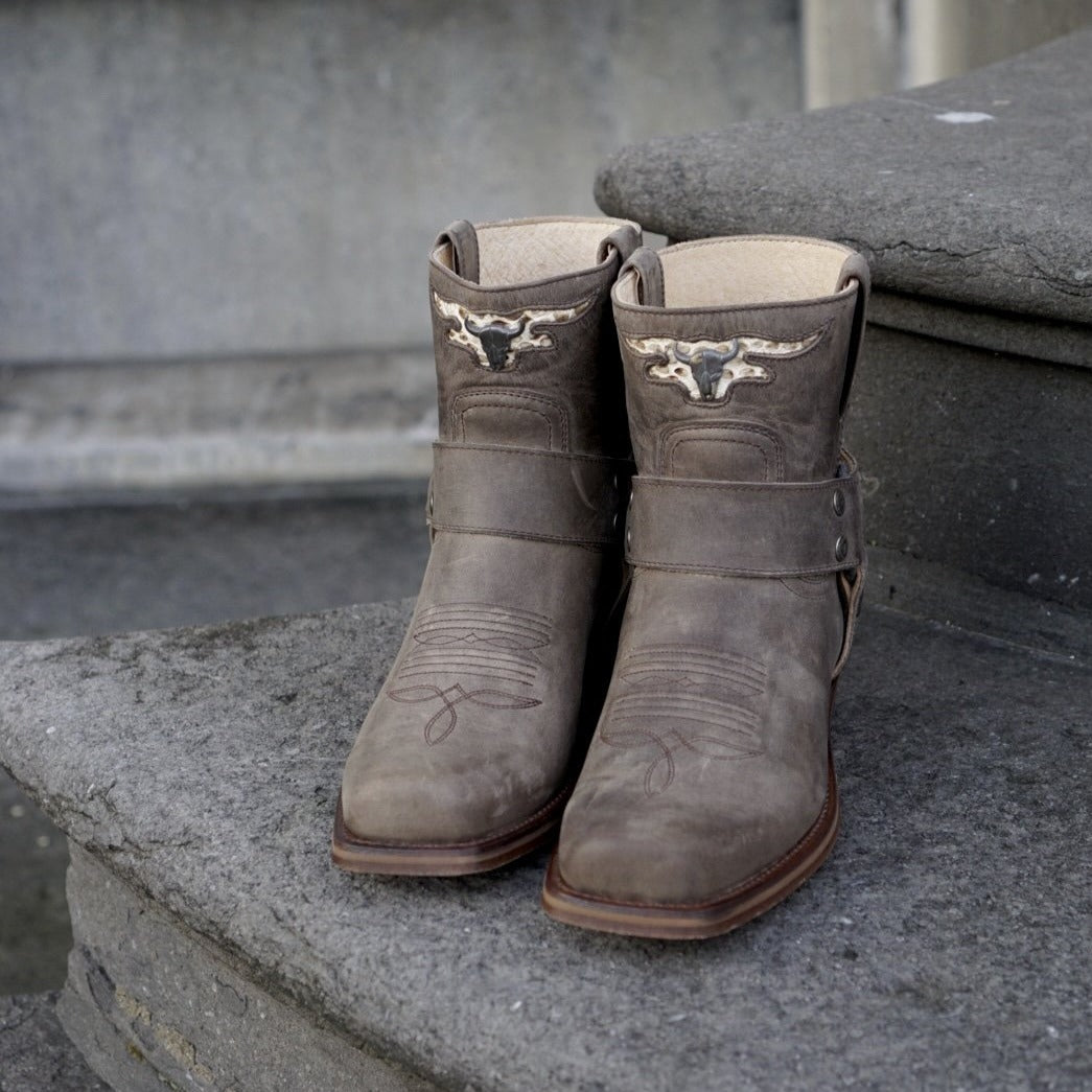 Pete boots skull - taupe