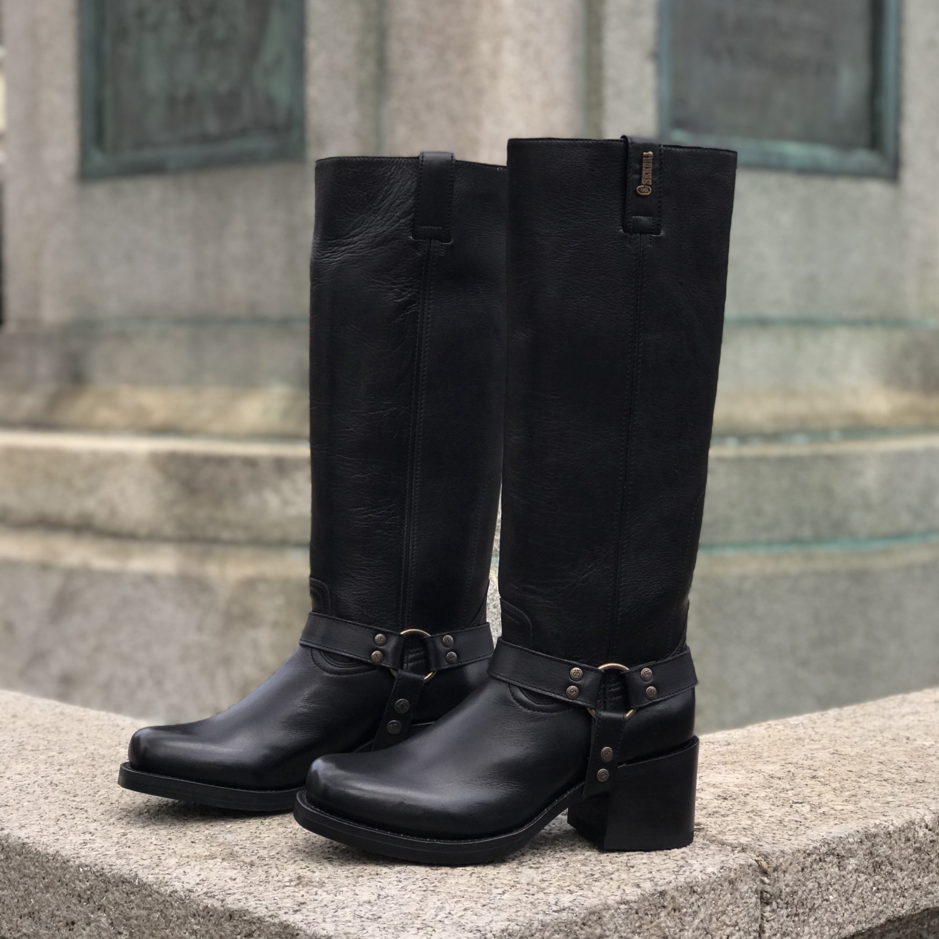 Kika boots high - black