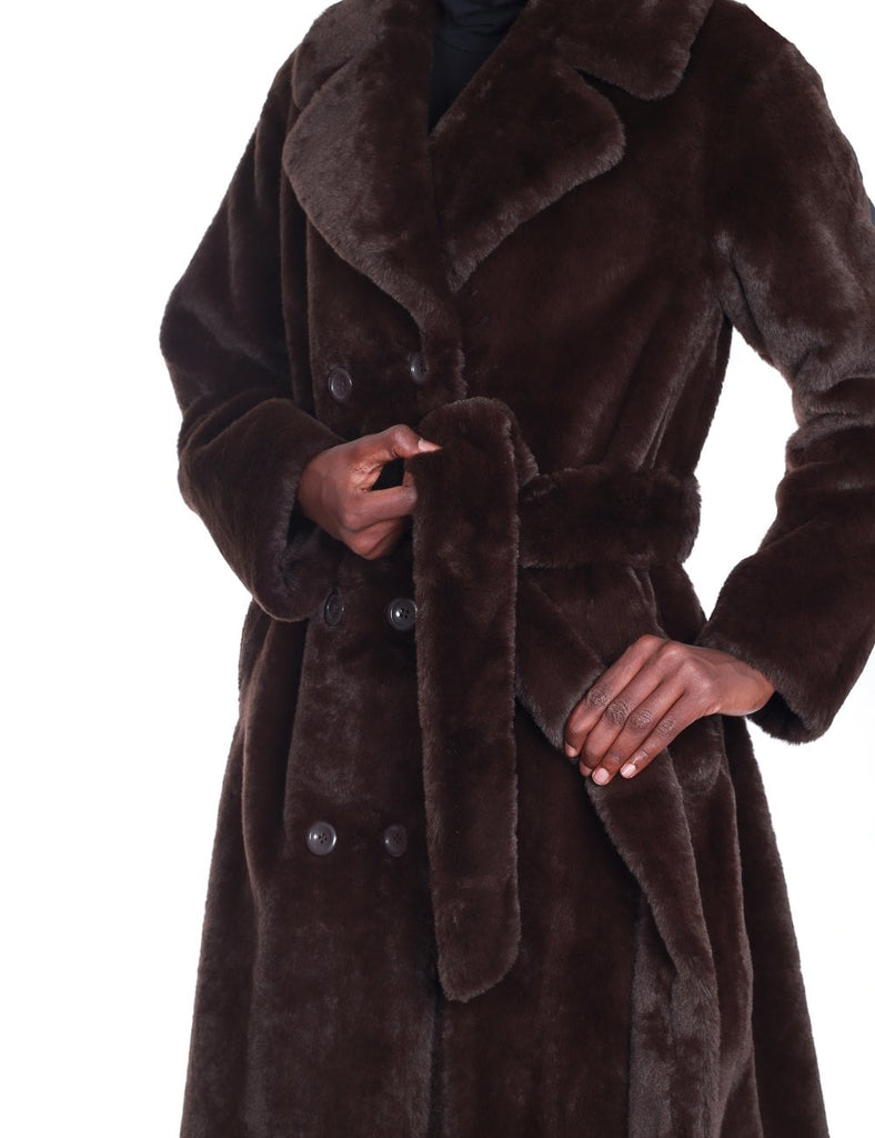 Faustine coat - brown